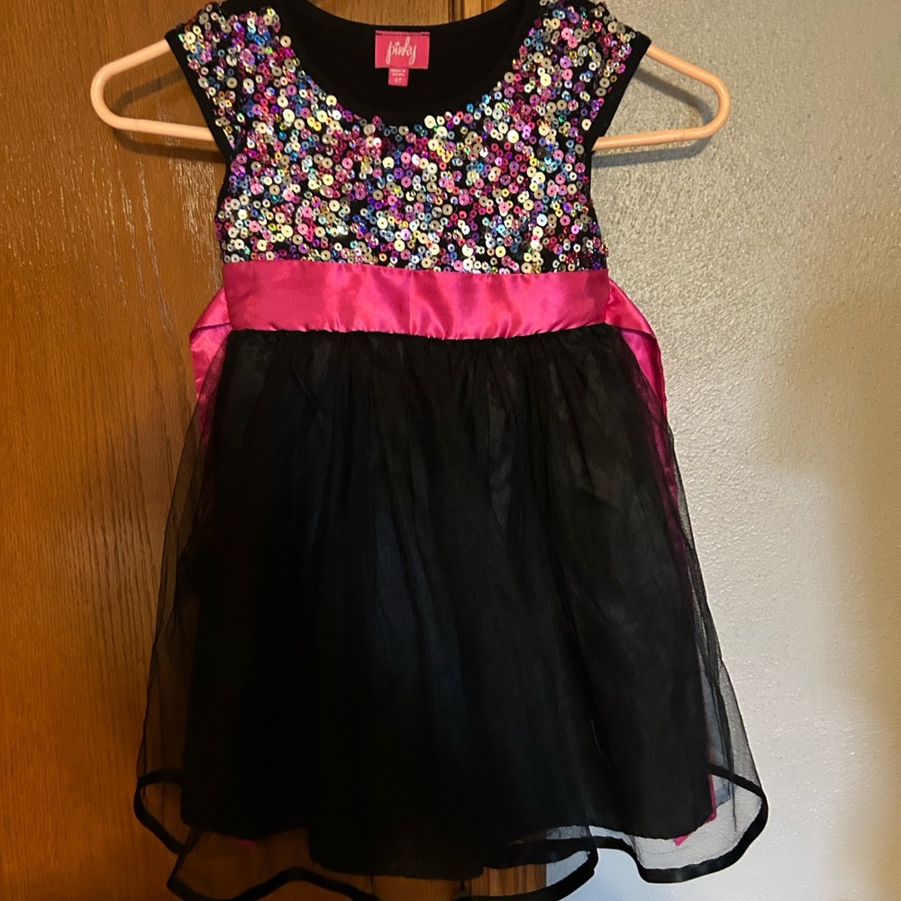 Pinky Multicolor Sequin Dress